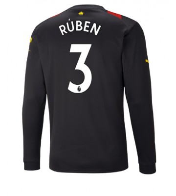 Manchester City Ruben Dias #3 Bortatröja 2022-23 Långa ärmar